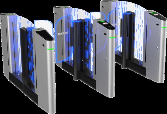 DOOR Turnstile Silver Red Gold Speed Gate With IC Card Face Recognition