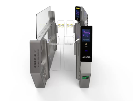 Stainless Steel Airport Turnstile with Face Recognition and Fingerprint